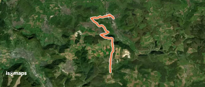 Rote Gabel Sattelbogen - Erkenbrechtsweiler - Grabenstetten - Heidengraben