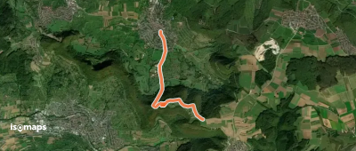 blaues Dreieck Neuffen - Schillingskreuz - HW1 (Kniebrech)