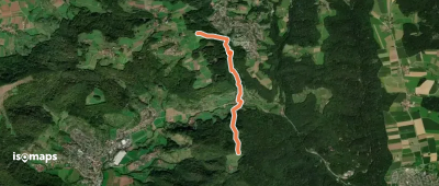 Querweg des SAV (blauer Punkt)