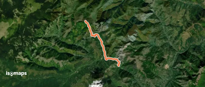 Schitul Poșaga - La Măteoaie - Șaua La Răscruce