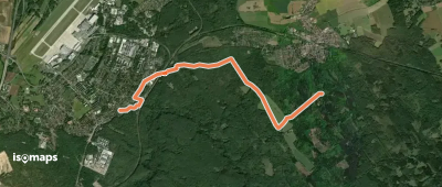 Gelber Strich "Dresden - Radeberg - Ullersdorf"