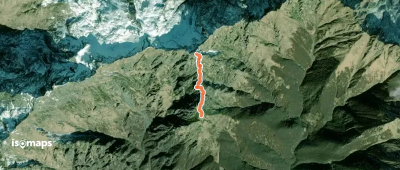 P14NS - Cima Marsicce: la cresta in discesa fino al prato alla base