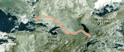 Lac du Petit Mont-Fort - Col de la Chaux