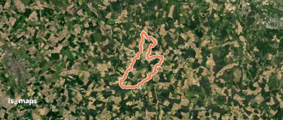 Le Saumont vers Montagnac, par les Grand et Petit Auvignon 15.1 km