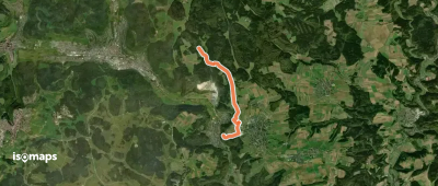 Nebenweg - Winterlingen - Weg Nr. 5 - Abzweigung von Weg Fohlenweide Bitz - Langer Wald - Stangenfelsen