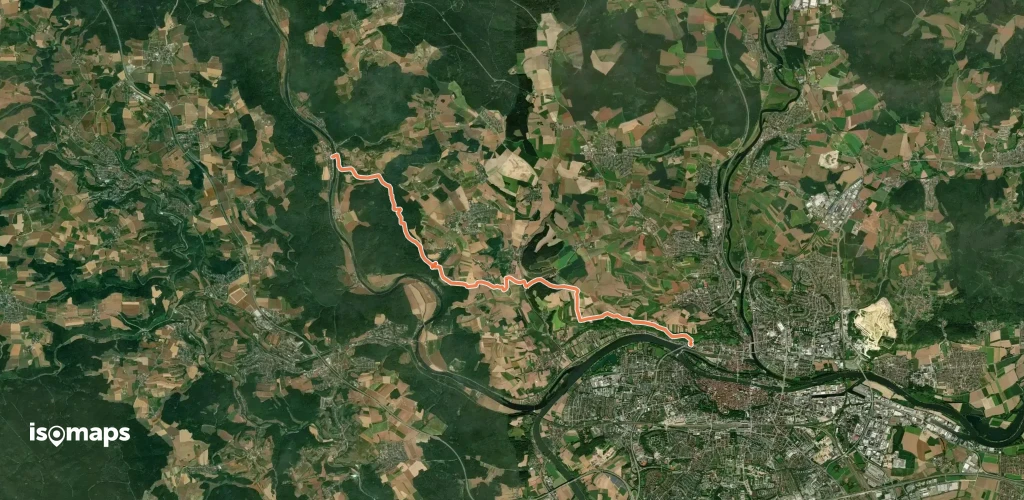 Wanderroute W 01 Regensburg - Pielenhofen (Rotes Dreieck)