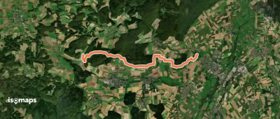 Aeusserer Zugangsweg des Schwäbischen Albvereins (blaues Dreieck)