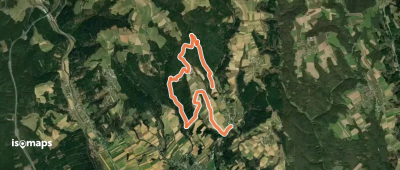 Wanderstrecke blaue Markierung