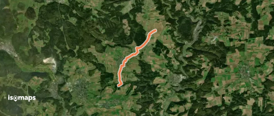 Querweg - Winterlingen - Weg Nr. 3 - Abzweigung von Weg 2 - Harthausen - Birkhof - Gaugrenze