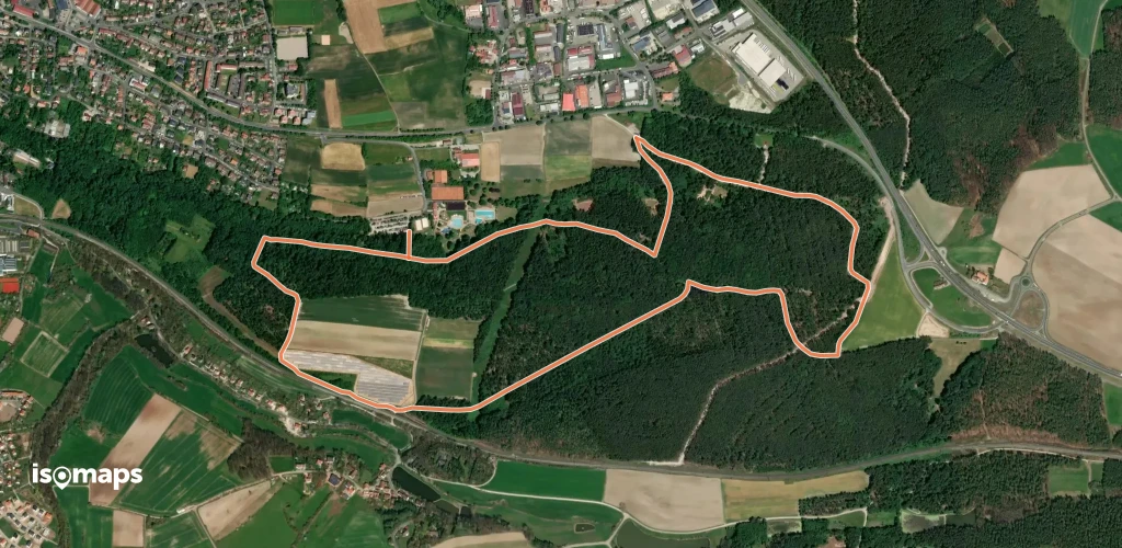 Rote Nordic Walking Strecke