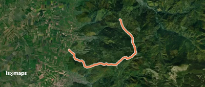Pava - Dl. Cerăt - Poiana Palfei (Dealul Pal) - sub Vf. Tistobic - Vf. Valosul Mic - Zăbala