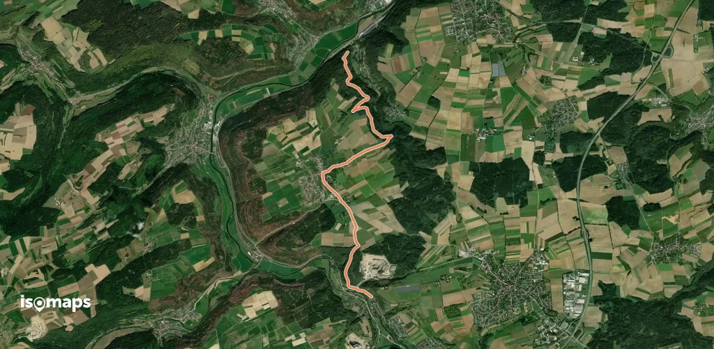 Äußerer Alternativweg - Dettingen - Weg-2 - Isenburg - Fischingen