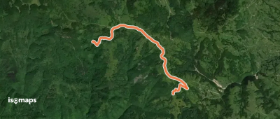 intersecție cu traseul BR - Cascada Pișoaia Albii