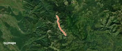 sat Arieșeni - intersecție cu traseul BR