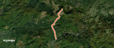 oraș Cavnic – lângă Vârful Secătura – Creasta Cocoșului (red triangle)