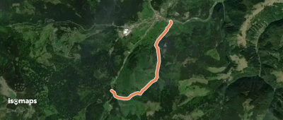 oraș Borsec - sub Vf. Mândru - intersecție traseul BA
