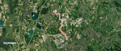 Großweier Feuerwehrhaus - Achern Bahnhof Westseite