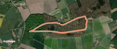 blau gepunktete Route - Stemweder Berg