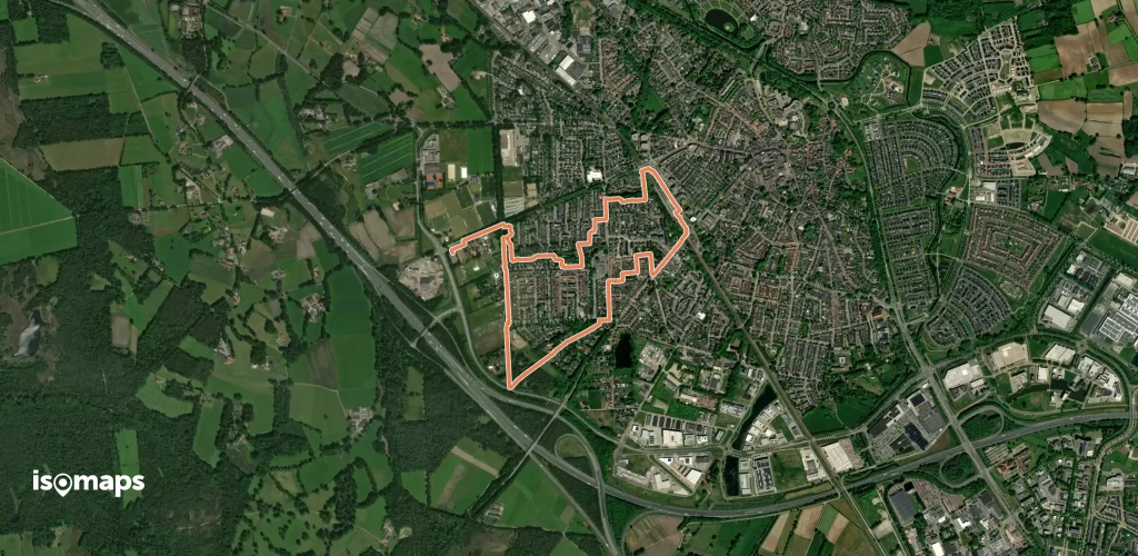 WNW Twente - Borne - rode route