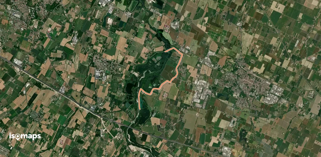 Percorso fluviale della Cassa di Espansione Fiume Panaro